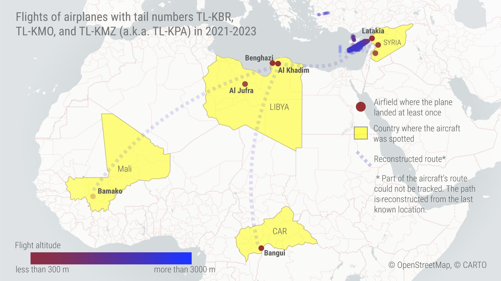 Wagner shuttle flights to Syria and Africa